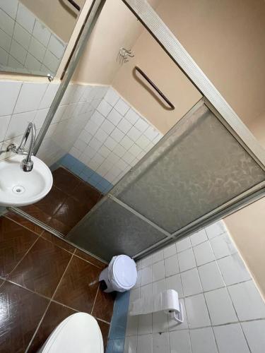 Koupelna v ubytování Rustic residence