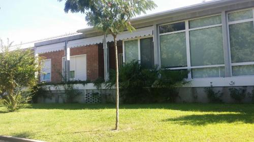a small tree in front of a building at Villa Silvia Olivetti in Banchette