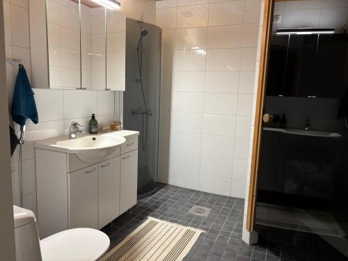 Et badeværelse på Kaksio Leppävaaran tornissa