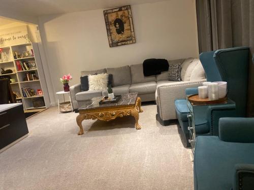 Χώρος καθιστικού στο Ski lodge