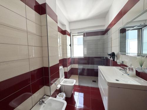 Koupelna v ubytování Shkodra Apartment