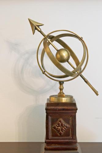 a bronze statue of a bird on top of a table at Wedmore Place in Williamsburg