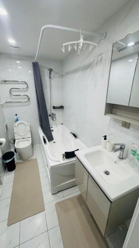 Koupelna v ubytování Guest Appartment