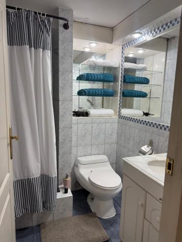 Ένα μπάνιο στο Apartamentos altos del centro Freire