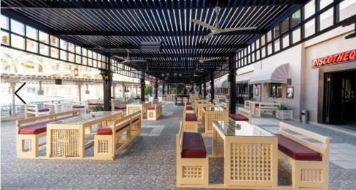 Restaurace v ubytování Nubia El Karma Beach Resort & Aqua Park