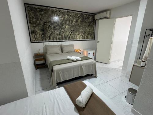 Postel nebo postele na pokoji v ubytování Abaíra Serra Azul Lofts 1