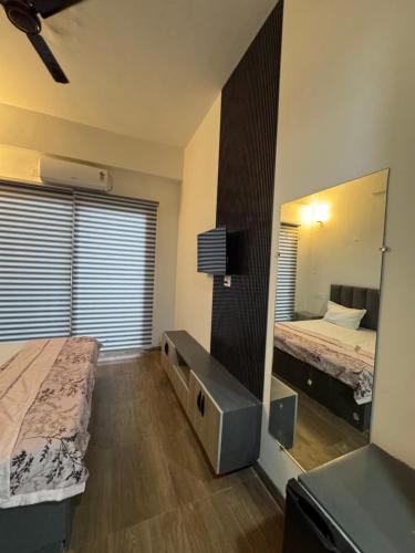 Postel nebo postele na pokoji v ubytování Heavenly stays