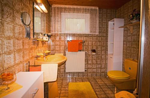 Ein Badezimmer in der Unterkunft Ferienwohnung Am-Brueckenrain