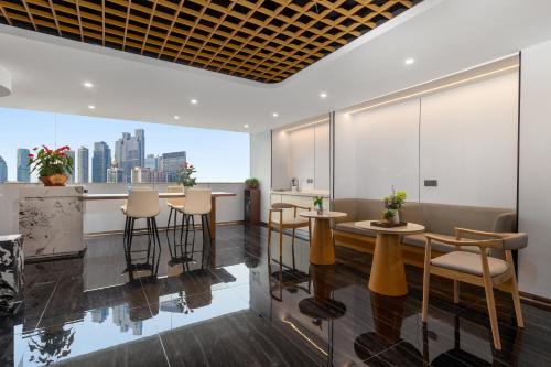 Khu vực ghế ngồi tại 漫点 Moodlink Hotel at Taikoo Hui, Sports Center-Canton Fair