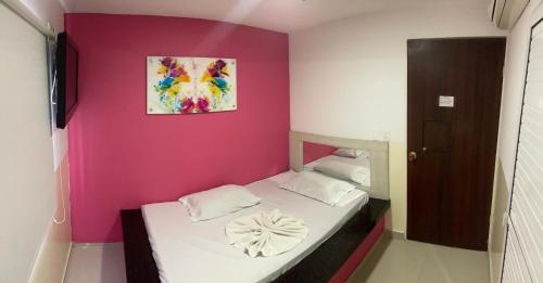 Postel nebo postele na pokoji v ubytování Hotel D colors