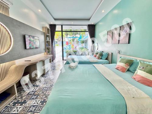 Postel nebo postele na pokoji v ubytování Sea House Hotels and Apartments