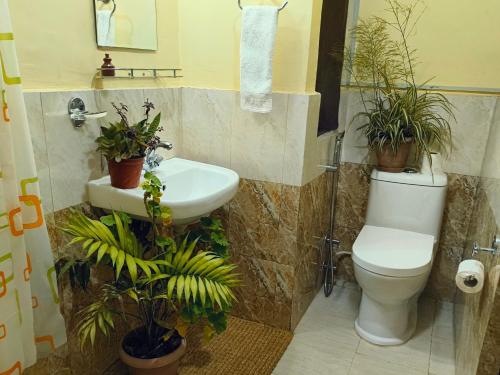 Koupelna v ubytování Tanani Newa Home