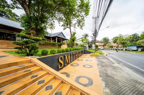 Bygningen som resortet ligger i