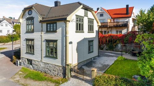 Bygningen som feriehuset ligger i