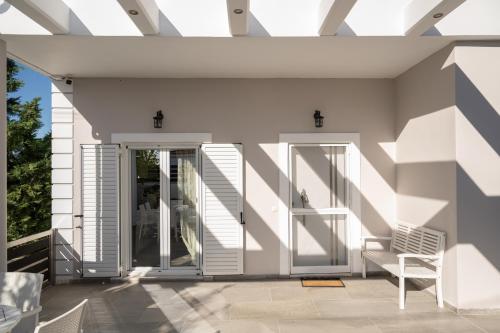 Balkón nebo terasa v ubytování Villa Evanthia