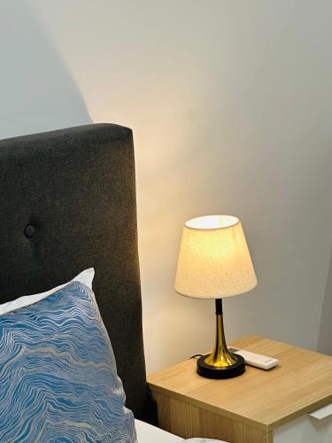 Ένα ή περισσότερα κρεβάτια σε δωμάτιο στο Studio with sea view in Cascais