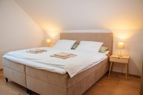 Ένα ή περισσότερα κρεβάτια σε δωμάτιο στο Villa Gallera - 10 minút od Slovenský Raj