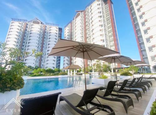 Πισίνα στο ή κοντά στο Apartment in Lapu-Lapu City