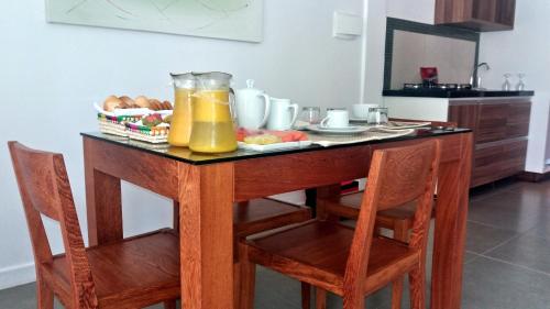 Kuchyň nebo kuchyňský kout v ubytování Ravenala Hotel Boutique