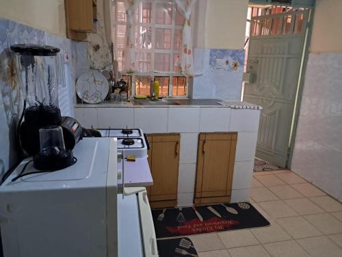 Kuchyň nebo kuchyňský kout v ubytování LnC bnb