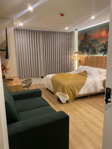 Χώρος καθιστικού στο Hotel Ryo 74b Piso 7 Vip