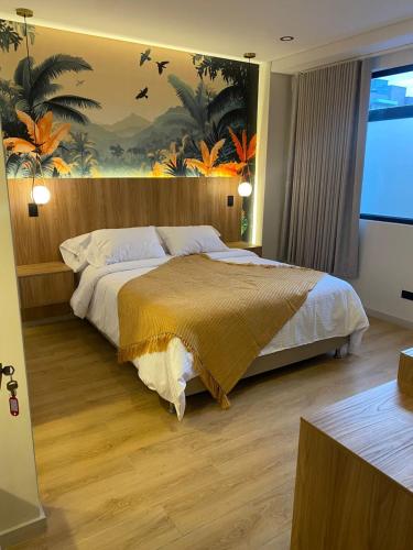 Ένα ή περισσότερα κρεβάτια σε δωμάτιο στο Hotel Ryo 74b Piso 7 Vip