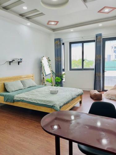 Ένα ή περισσότερα κρεβάτια σε δωμάτιο στο FIhouse appartment