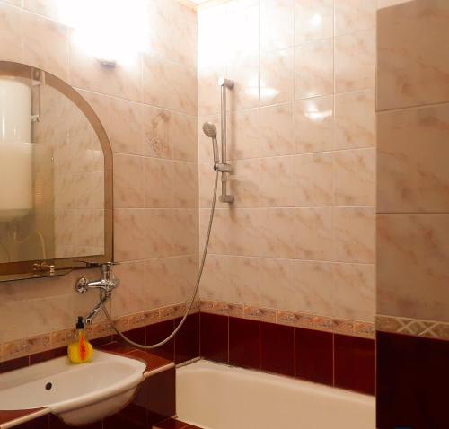 Koupelna v ubytování Lachis@ Chisinau