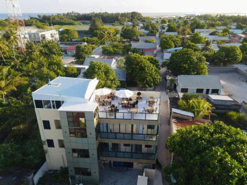 an aerial view of a building in a city at Fini Palace 