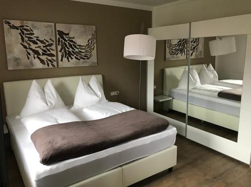 Ένα ή περισσότερα κρεβάτια σε δωμάτιο στο Haus Semmelrock