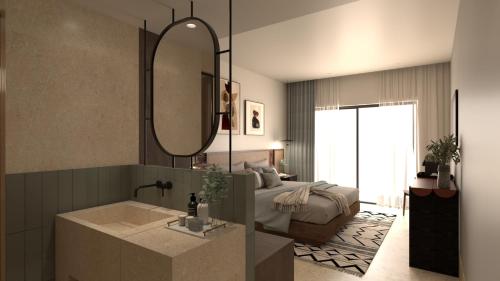 Un baño de Vasia Resort & Spa