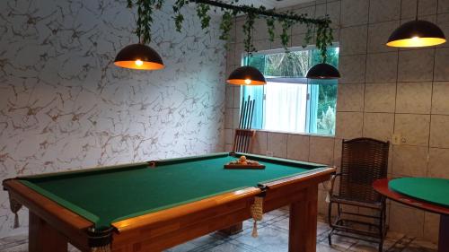 Biliár nebo kulečník v ubytování Pousada Caminho das Praias