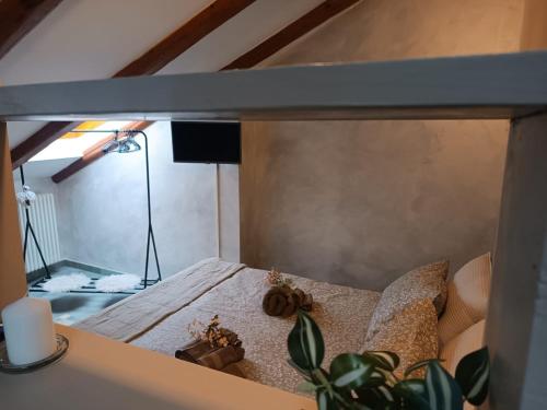 Letto o letti in una camera di La Mansardina di Sabrina