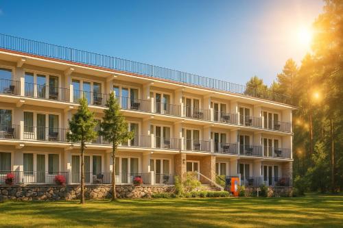 an exterior view of a building at Ośrodek Vantur in Księże Młyny