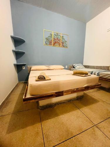 Ένα ή περισσότερα κρεβάτια σε δωμάτιο στο La Palma Hostel