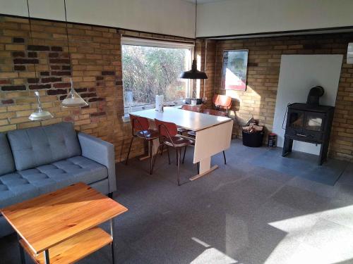 Posezení v ubytování Lille Hus På Landet