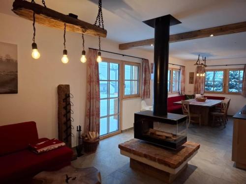 Χώρος καθιστικού στο Chalet Katschberg Panorama