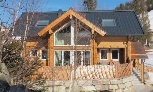 a home under construction with a black roof at Chalet Alteck in Rauris