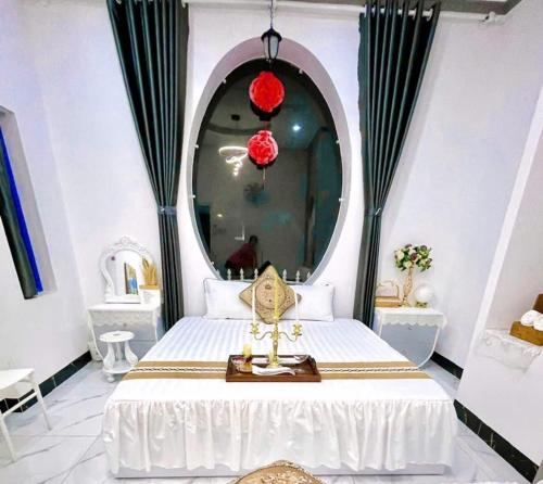 Postel nebo postele na pokoji v ubytování Hoàng Nga 1 Homestay