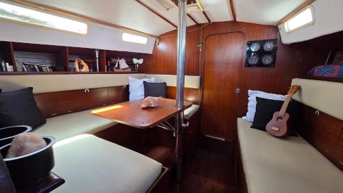 Ένα ή περισσότερα κρεβάτια σε δωμάτιο στο Velero en San Blas