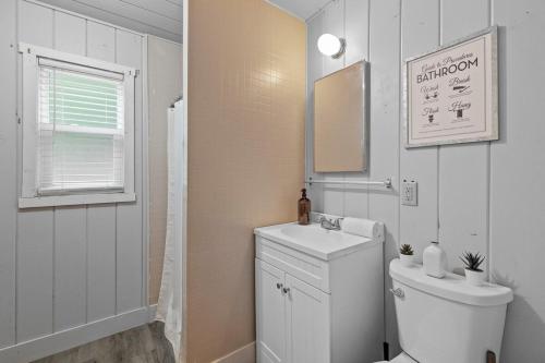 Koupelna v ubytování Cabin #6