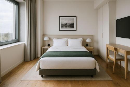 Postel nebo postele na pokoji v ubytování Anderan Bastin