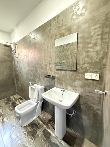 Koupelna v ubytování Bael House Ahangama