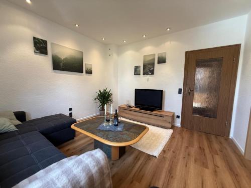 TV a/nebo společenská místnost v ubytování M-Suites - Near Frankfurt Airport