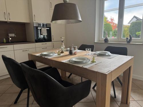 Η κουζίνα ή μικρή κουζίνα στο Kranichstube