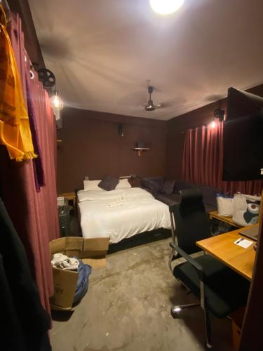 Ένα ή περισσότερα κρεβάτια σε δωμάτιο στο Nonion Apartmnt