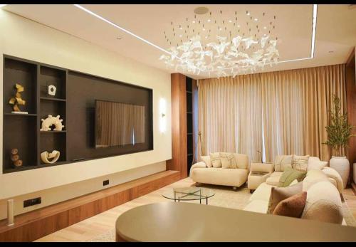 Χώρος καθιστικού στο Velvet Residence