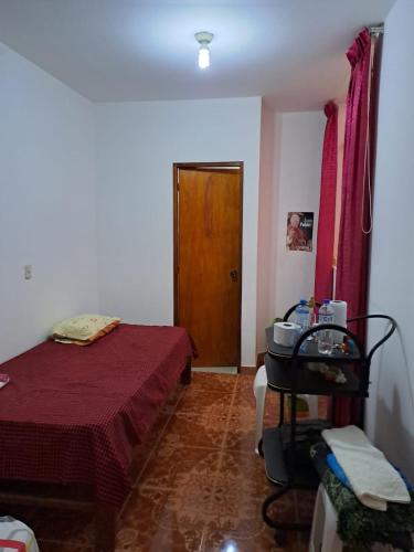 Ένα ή περισσότερα κρεβάτια σε δωμάτιο στο Mancora casa