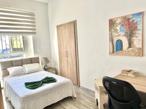 Ένα ή περισσότερα κρεβάτια σε δωμάτιο στο Seaside getaway, 2 bedrooms