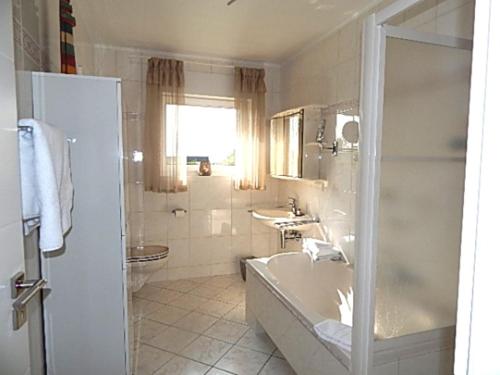 Koupelna v ubytování Ferienhaus MAWO